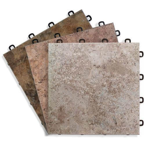 Sandstone Vinyl Top Interlocking Floor Tile